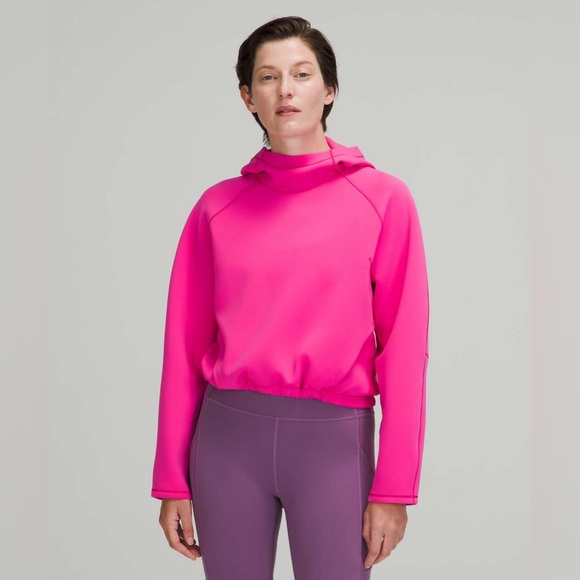 Lululemon AirWrap Pullover Hoodie in Sonic Pink Size 8 - Picture 3 of 8